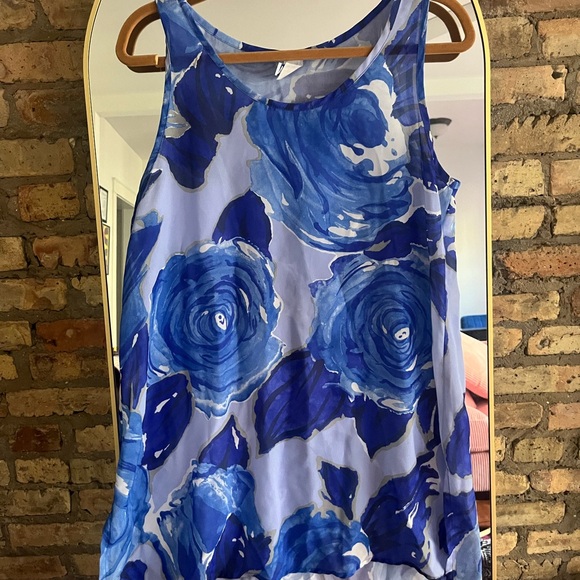 Other - Vintage floral watercolor swim cover up
